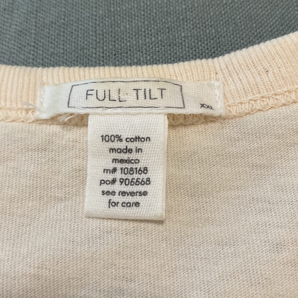 Tan/cream colored, loose tank top. - Picture 4 of 4